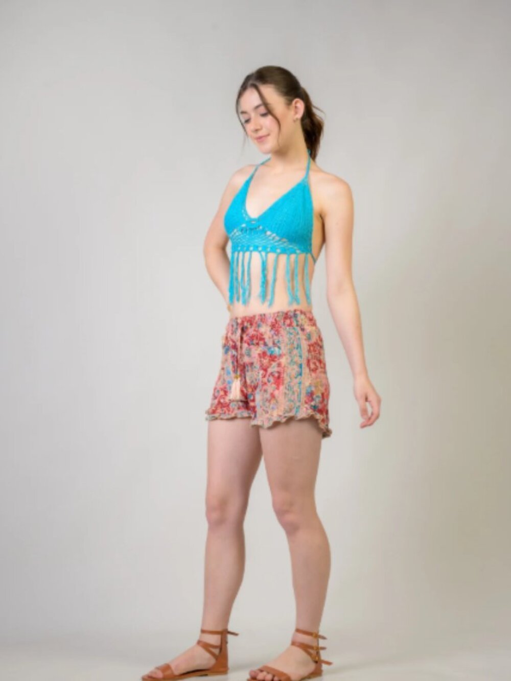 6.) Rhea Patterned Bobbin Shorts (Assorted) - Picture 5 of 9
